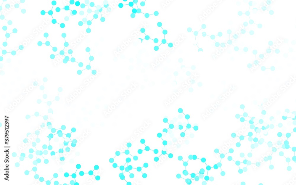 Light Green vector pattern with artificial intelligence network.