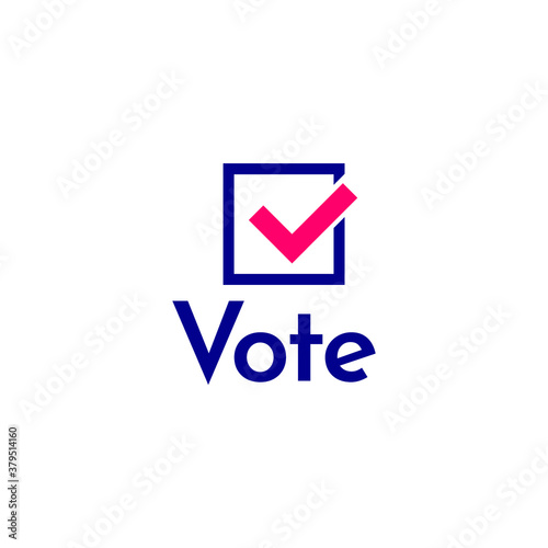 2020 vote presidential election vector template