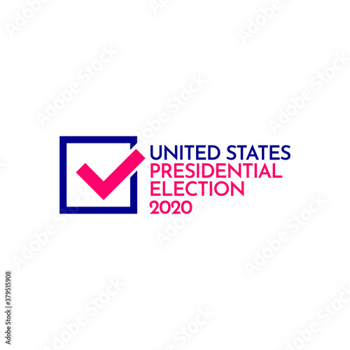 2020 vote presidential election vector template