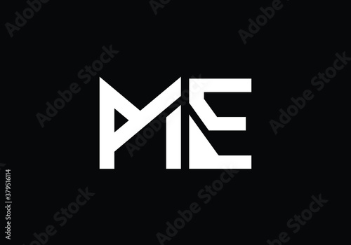 Free Download Initial Monogram Letter M E Logo Design Vector Template. M E Letter Logo Design
 - GFXLoad