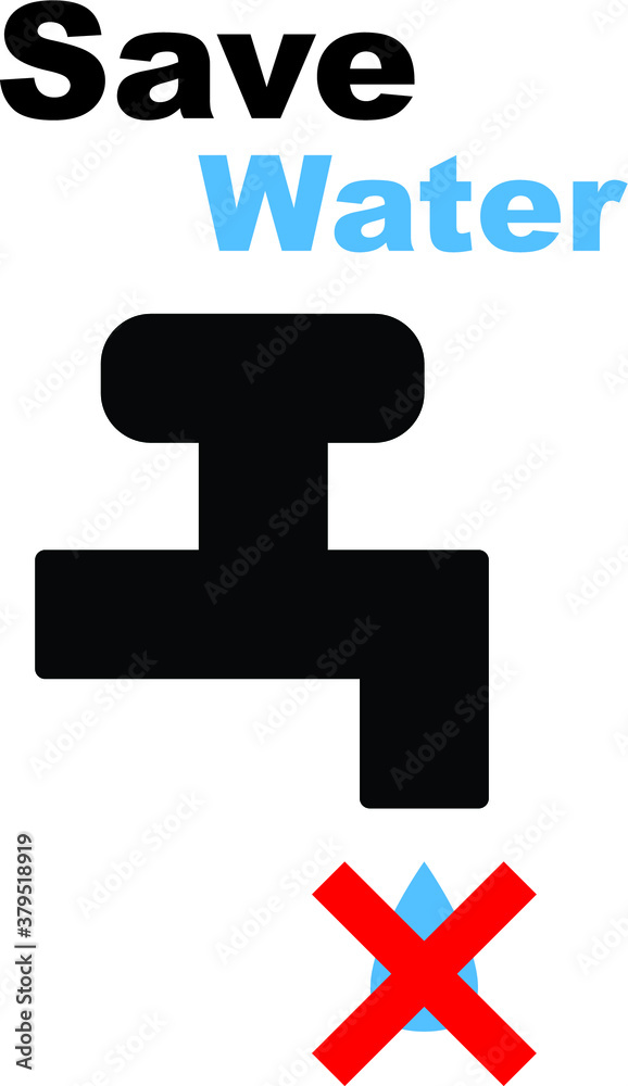 Not drinkable water, prohibition sign. Do not drink water sign, vector illustration Not drinkable water, prohibition sign. Do not drink water sign, vector illustration