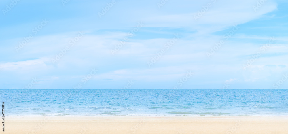 beautiful beach and tropical sea clear sky, beach and tropical sea