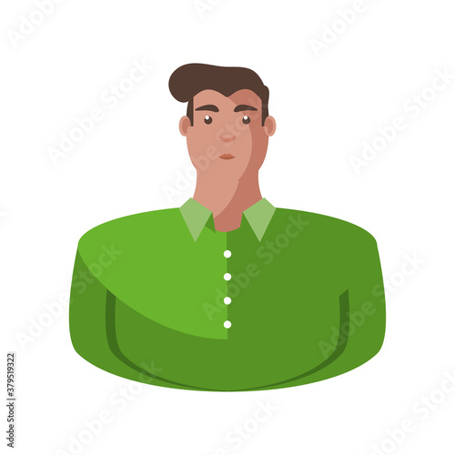 latin man cartoon vector design