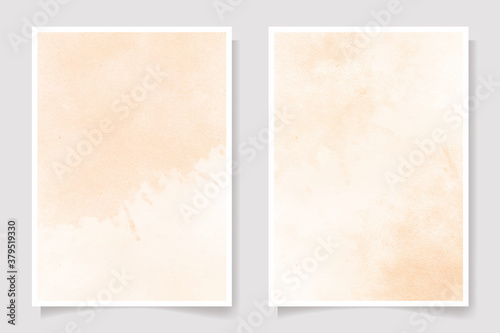 old textured paper watercolor wet wash splash 5x7 invitation card background template collection