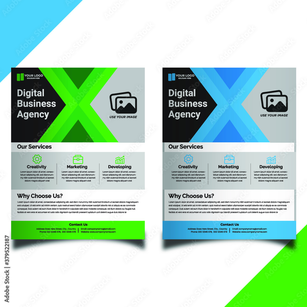 Business Corporate Flyer in Abstract colourful Concepts Business Corporate Flyer in Abstract colourful Concepts