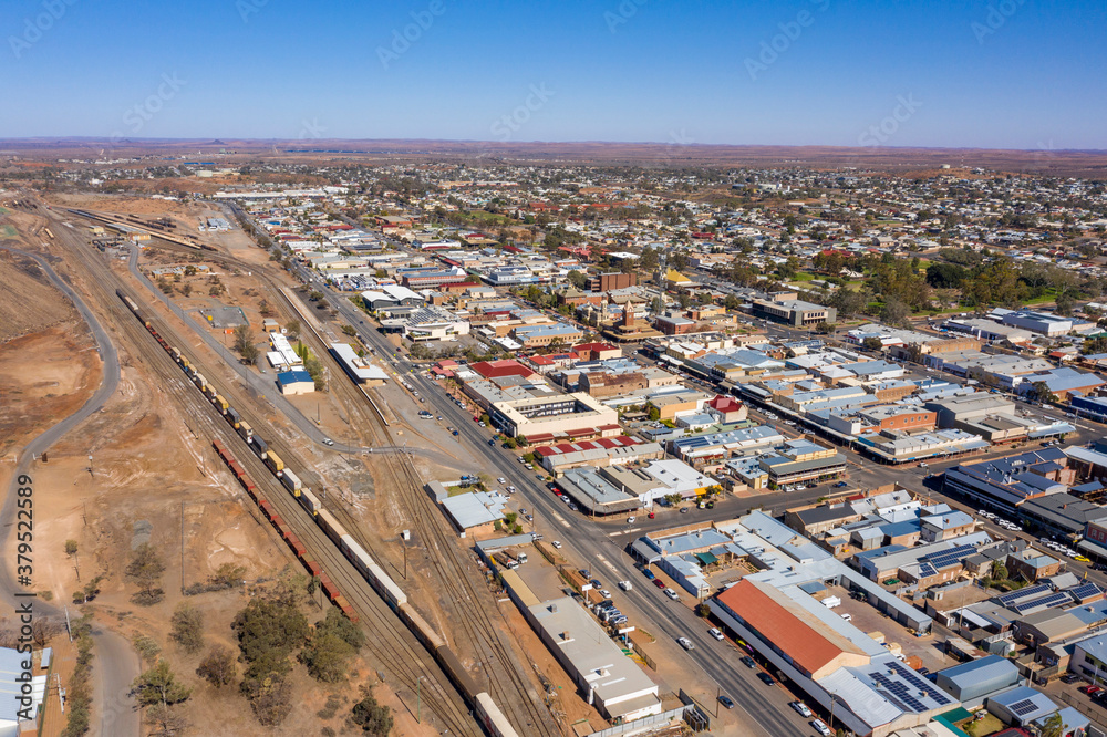 The outback mining town of  Broken hill in the far west of New South Wales, Australia.