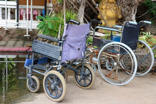 wheelchair in the lot