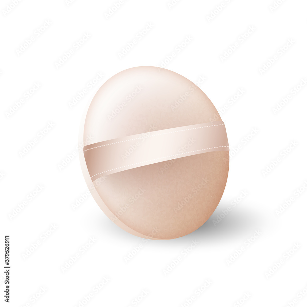 Cosmetic Puff For Compact Powder Accessory Vector. Soft Puff Of Cosmetology Blush Fashion Make-up Tool. Professional Skincare Product Brush Sponge Template Realistic 3d Illustration Cosmetic Puff For Compact Powder Accessory Vector. Soft Puff Of Cosmetology Blush Fashion Make-up Tool. Professional Skincare Product Brush Sponge Template Realistic 3d Illustration