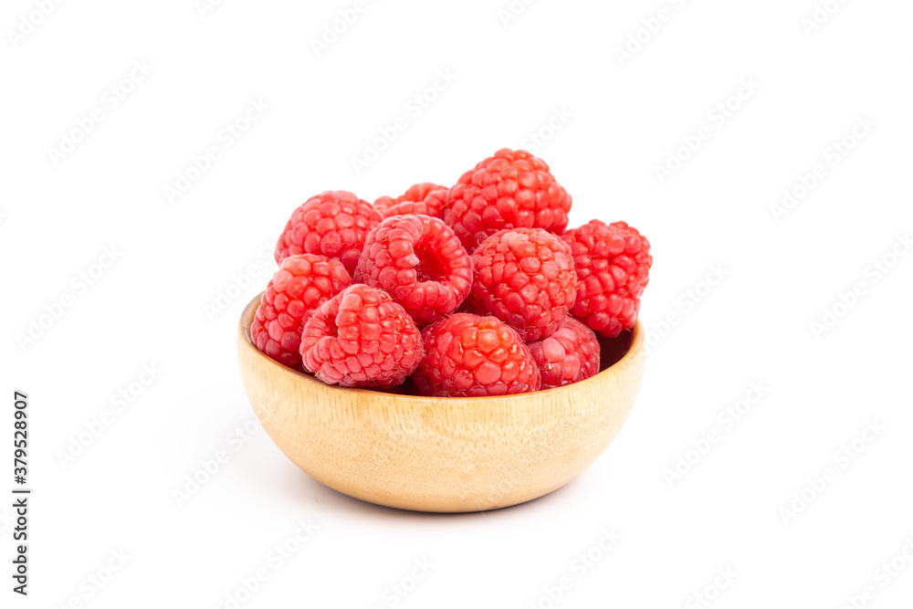 close up raspberry isolated on white background close up raspberry isolated on white background