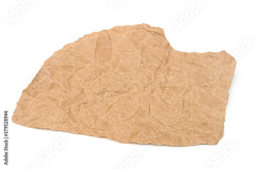 Brown paper on a white background with a blur on the edges.