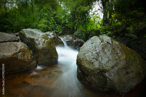 A waterfall stream in the monsoons 