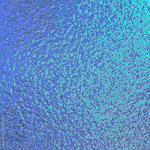 Blue pink green colors foil paper texture background.