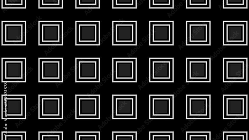Zooming Over Pulsing Squares Inverted Masks