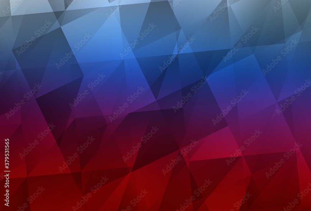 Light Blue, Red vector low poly background. Light Blue, Red vector low poly background.