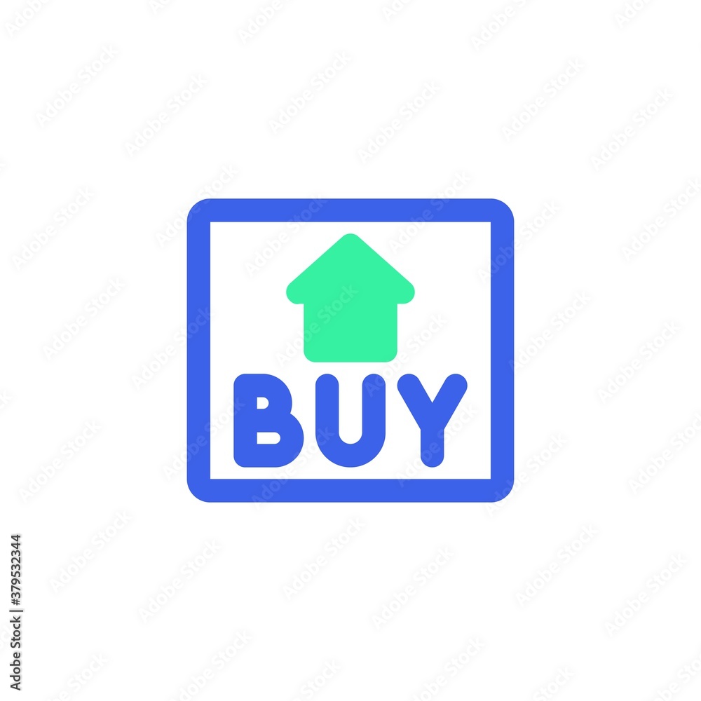 Buy home icon vector, filled flat sign, house buy bicolor pictogram, green and blue colors. Symbol, logo illustration Buy home icon vector, filled flat sign, house buy bicolor pictogram, green and blue colors. Symbol, logo illustration
