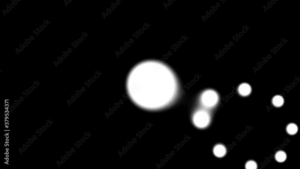 Blobs Orbiting With Gravity Effect and Rejoining Central Mass Object Blobs Orbiting With Gravity Effect and Rejoining Central Mass Object
