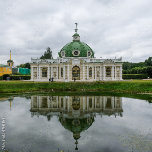 30 of August 2020 - Moscow, Russia: Grotto in the manor of Count Sheremetyev Kuskovo photo