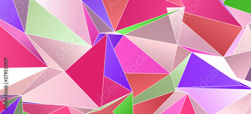 3d Triangles  abstract  background. Design wallpaper.