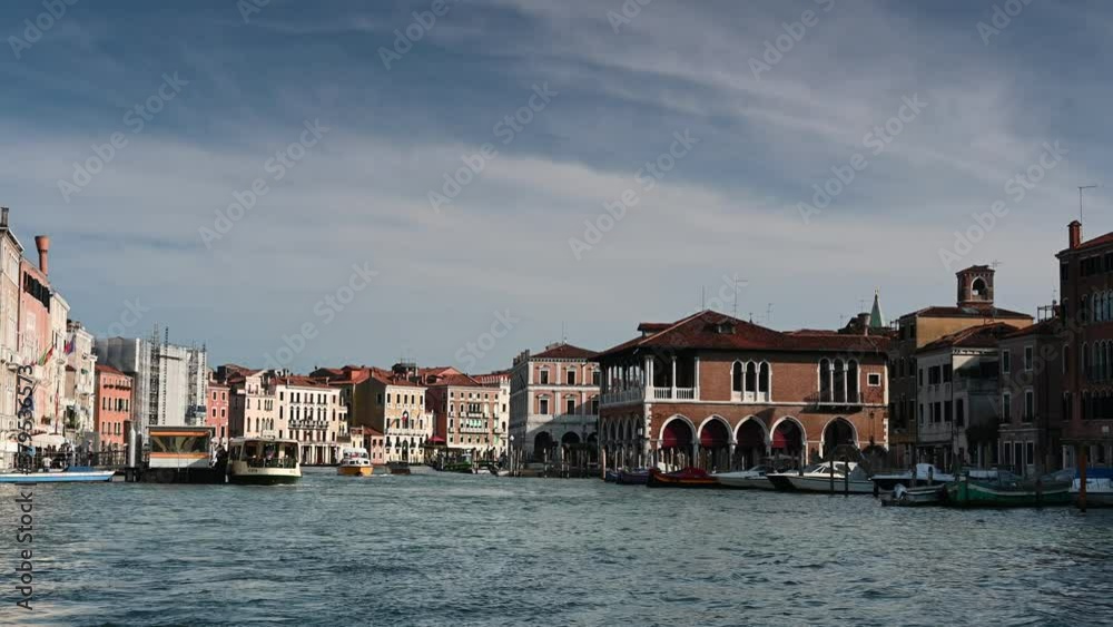 Venice, Italy - Historic buildings between the canals of the lagoon city Venice, Italy - Historic buildings between the canals of the lagoon city