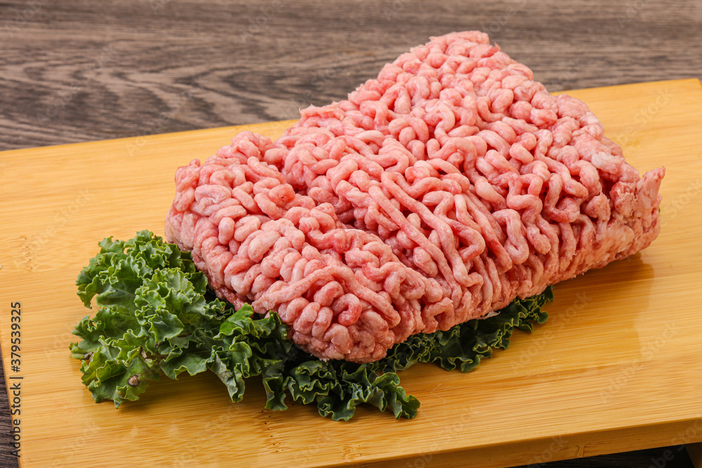 Raw pork minced meat for cooking Raw pork minced meat for cooking