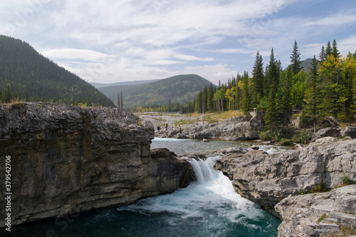 Elbow Falls on a Smoky Summer Day
