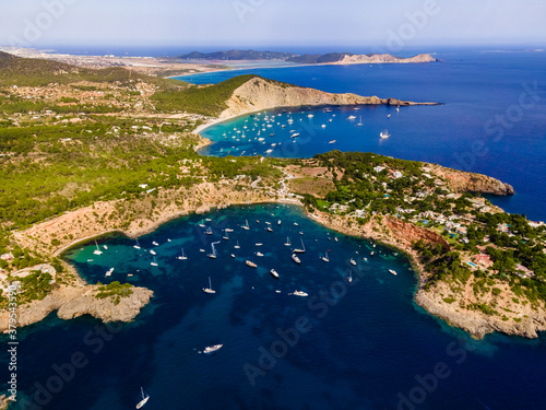 Porroig and Cala Jondal beach, Ibiza island.