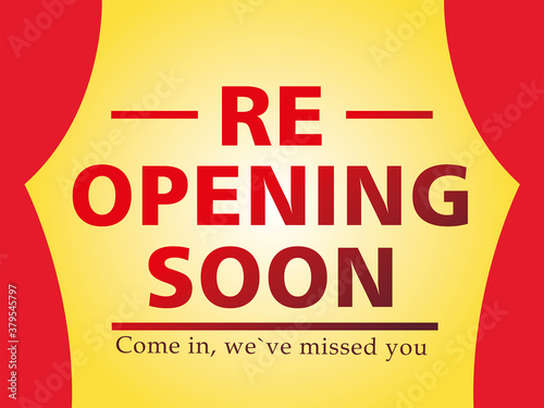re opening soon, come in we ave missed you