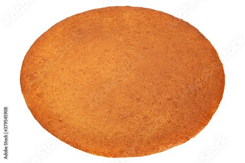 Cake crust brown biscuit layer