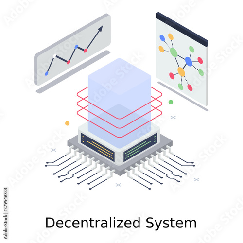 
Design of decentralization system in modern isometric vector 
