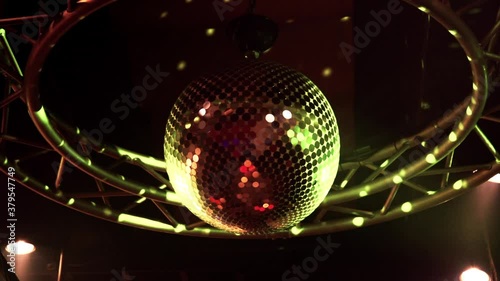 disco ball with lights