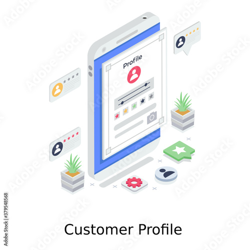
Customer profile vector design, user profile 
