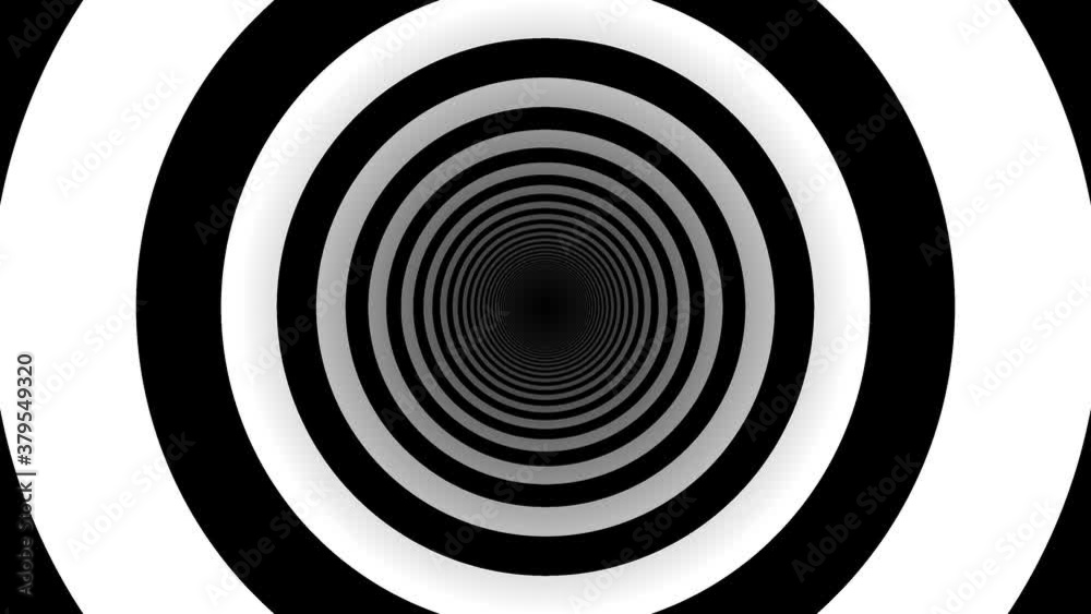 Long Dark Tunnel of Monochrome Rings Forever Long Dark Tunnel of Monochrome Rings Forever