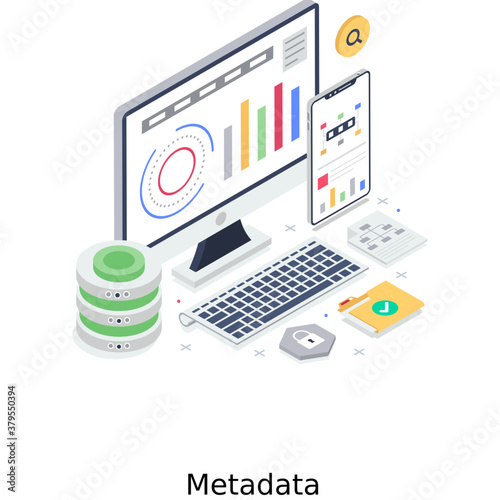 
A design of metadata in editable vector, data storage vector 
