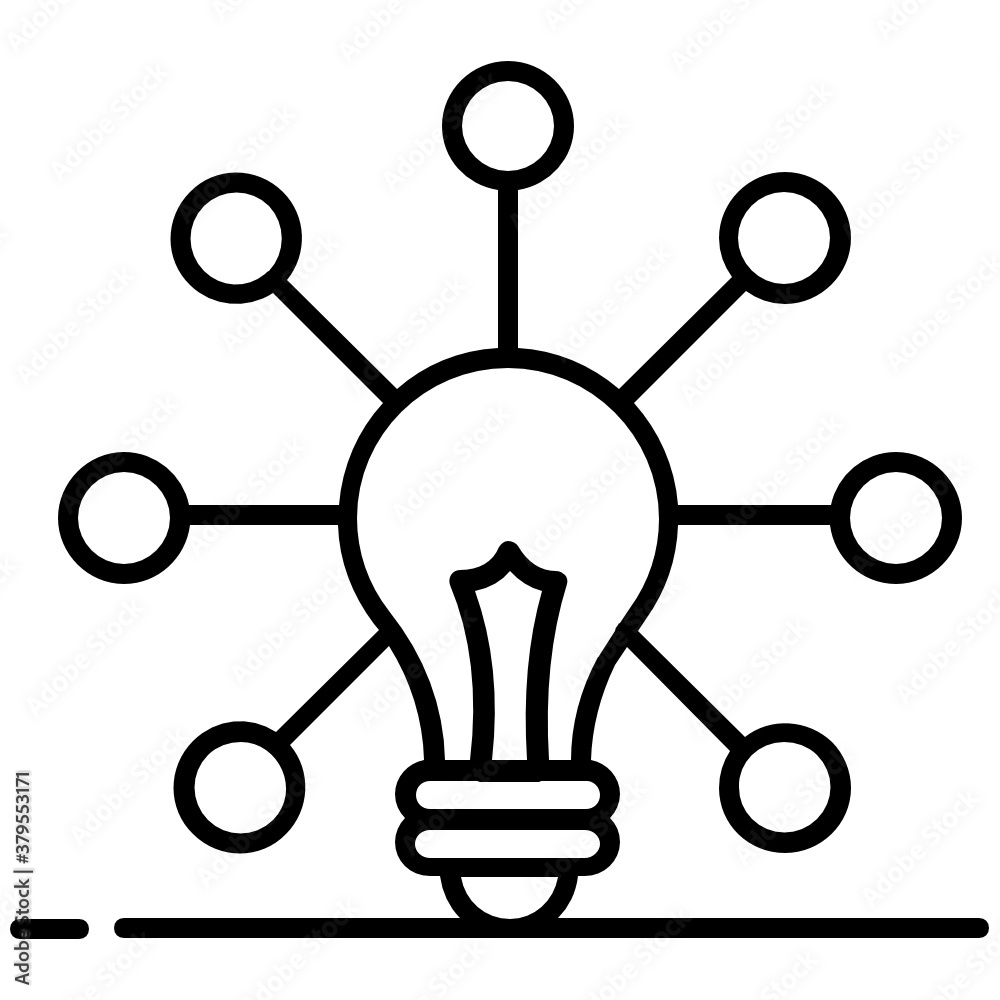A vector of idea share, icon of smart solution in flat style
A vector of idea share, icon of smart solution in flat style