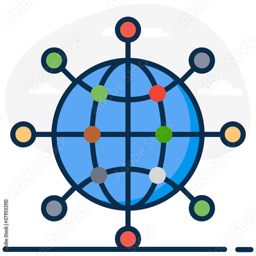 
A trendy icon of transactional marketing, business message vector 
