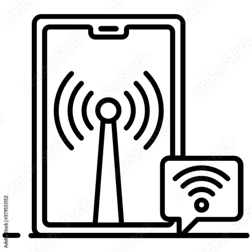 
A vector style of hotspot in modern flat style 
