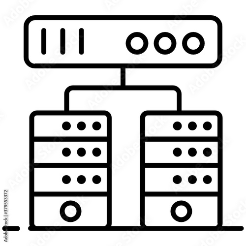 
Terminal server icon, remote desktop in editable style 

