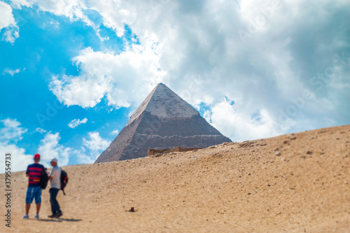 pyramids of Giza, in Egypt.