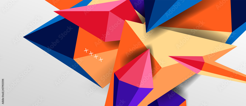 3d low poly abstract shape background vector illustration 3d low poly abstract shape background vector illustration