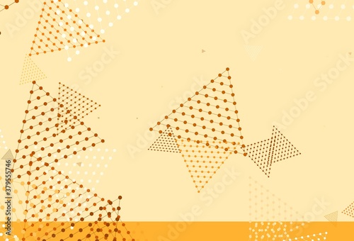 Wallpaper Mural Light Orange vector backdrop with lines, circles. Torontodigital.ca