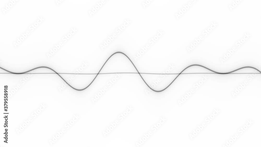 Two Sine Waveforms Waves Overlay Lines Changing Frequency Two Sine Waveforms Waves Overlay Lines Changing Frequency