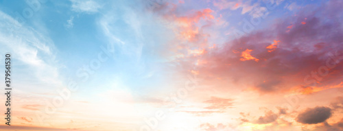 Amazing panorama  Colorful sky and Dramatic Sunset © paul