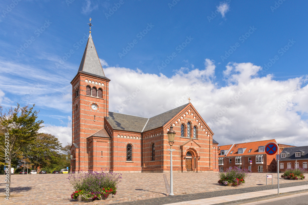 Obraz premium Church of our Saviour, oldest church of Esbjerg, Denmark