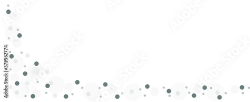 Gray vector background with a pattern of circles with different diameters. Textured template for a web splash in a modern style.