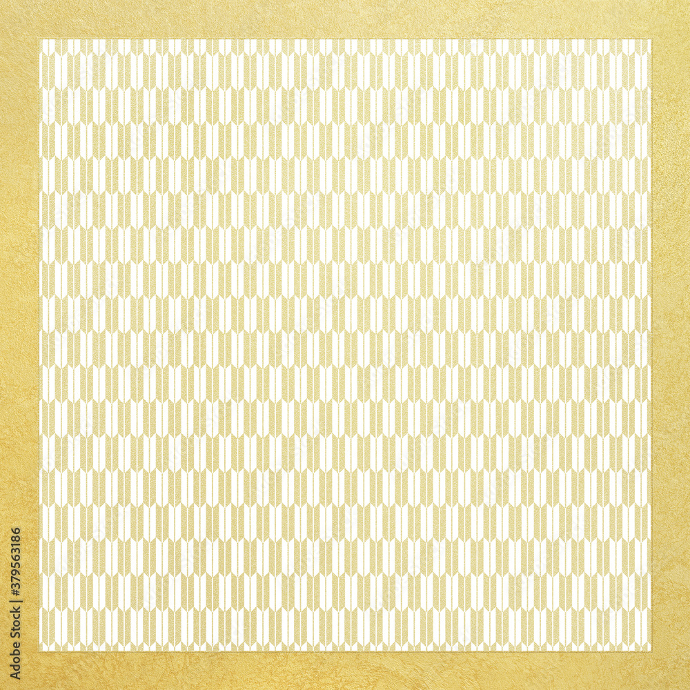 Asian style with a simple pattern and a golden frame Asian style with a simple pattern and a golden frame