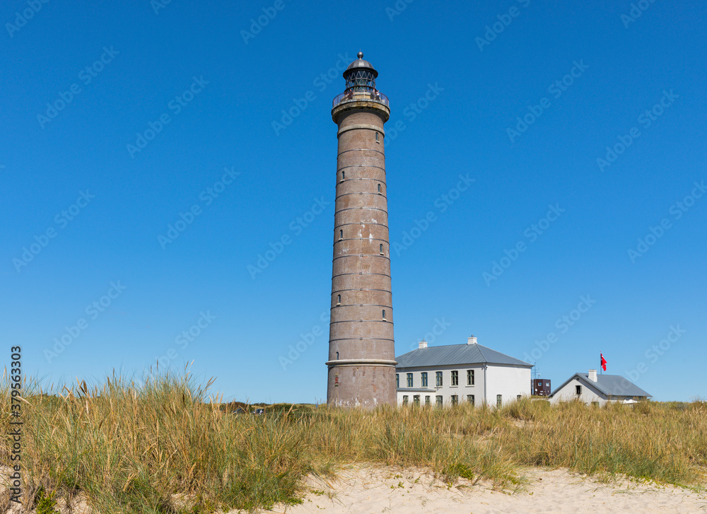 The Grey lighthouse at Skagen, Denmark