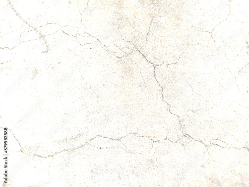 Fototapeta premium Old white concrete wall suitable for use in the background