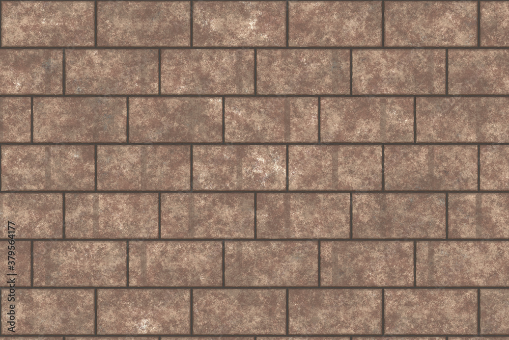Obraz premium Old concrete block wall background and texture