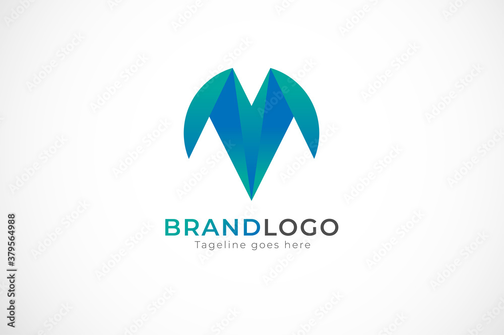 Abstract Initial Letter M Logo, Usable for branding and Business Logos, 3D design logo template, vector illustration Abstract Initial Letter M Logo, Usable for branding and Business Logos, 3D design logo template, vector illustration