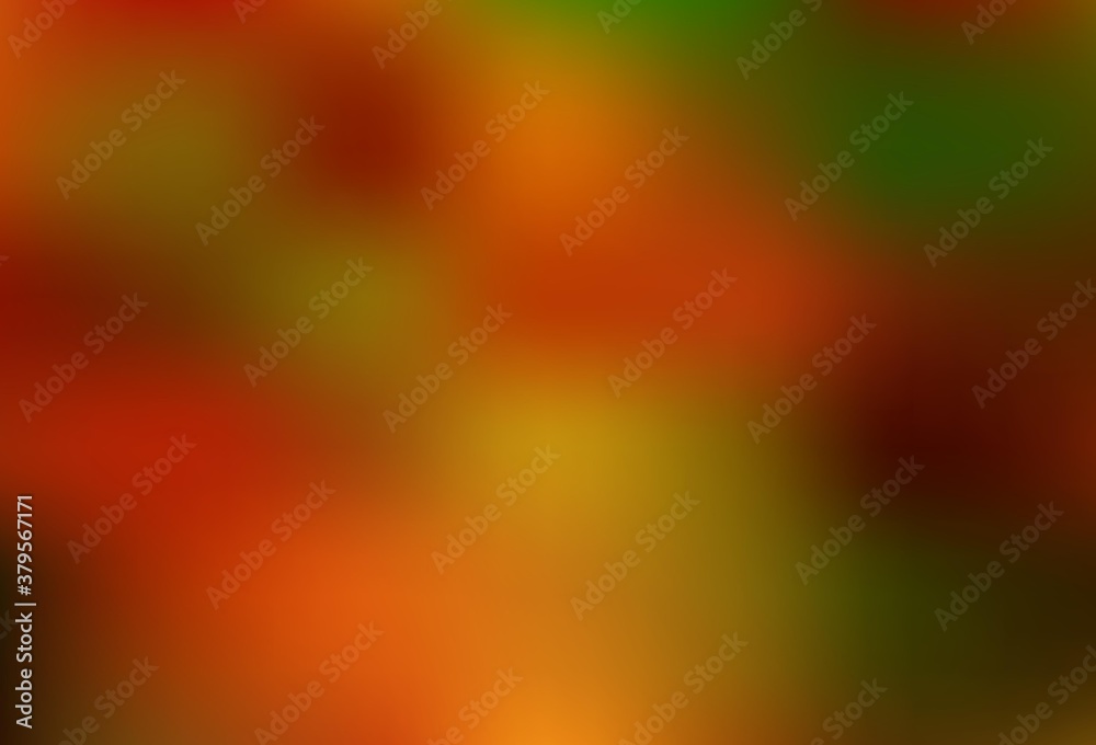 Dark Orange vector glossy abstract layout.